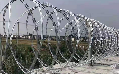 螺旋刀片刺網(wǎng)(蛇腹型) 螺旋刀片刺網(wǎng)(蛇腹型)